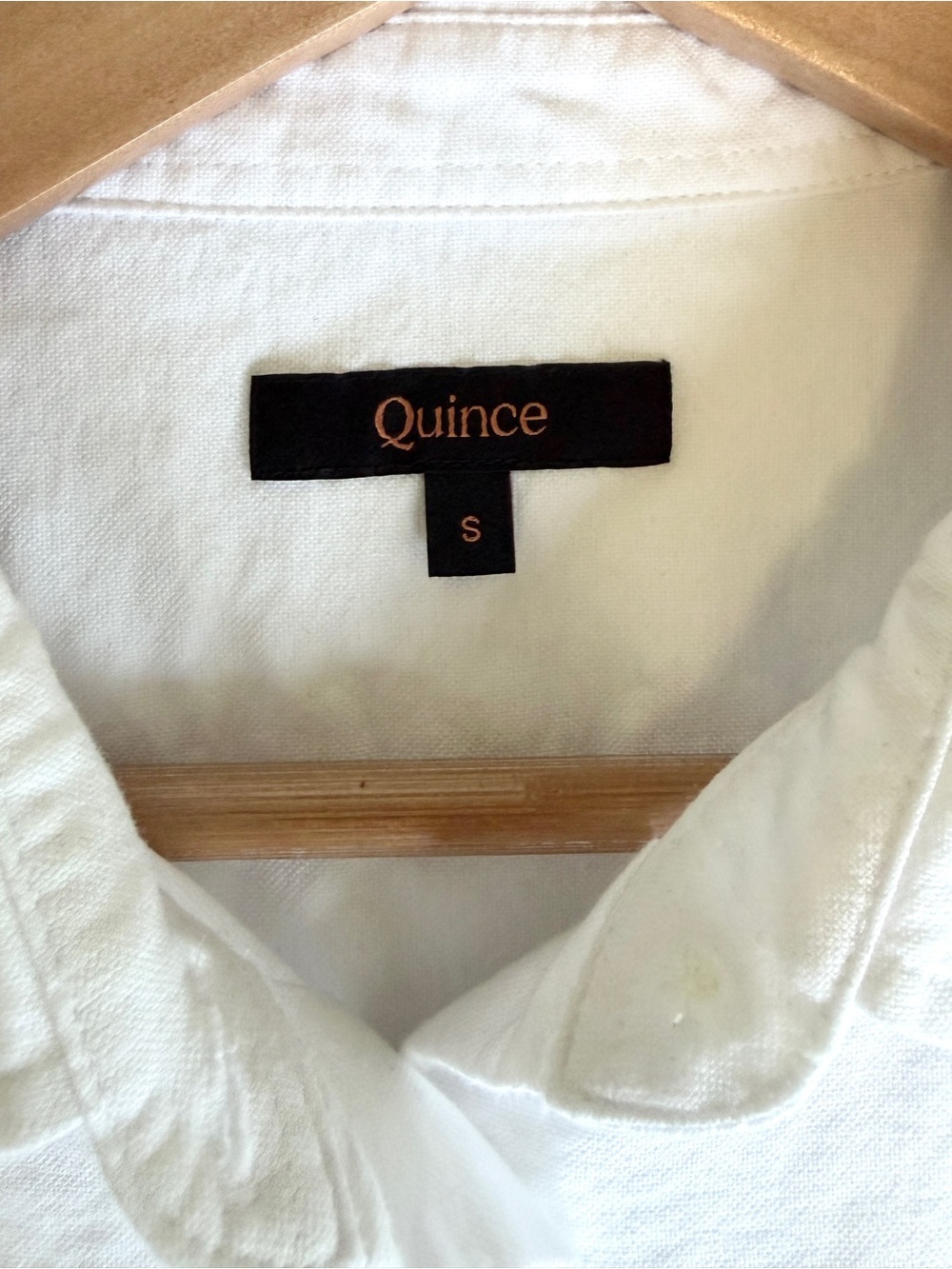 Quince White Relaxed Cotton Button-Down Shirt - Picture 3 of 5